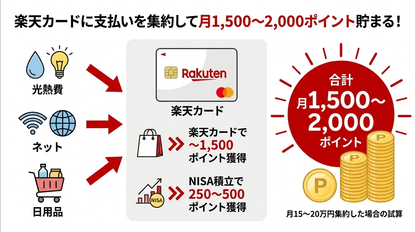 月1500〜2000ポイントの内訳図