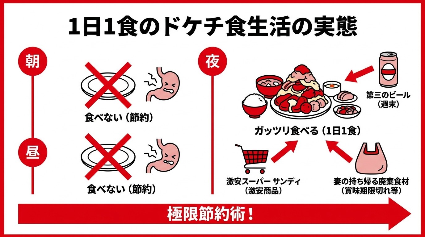 1日1食のドケチ食生活の実態
