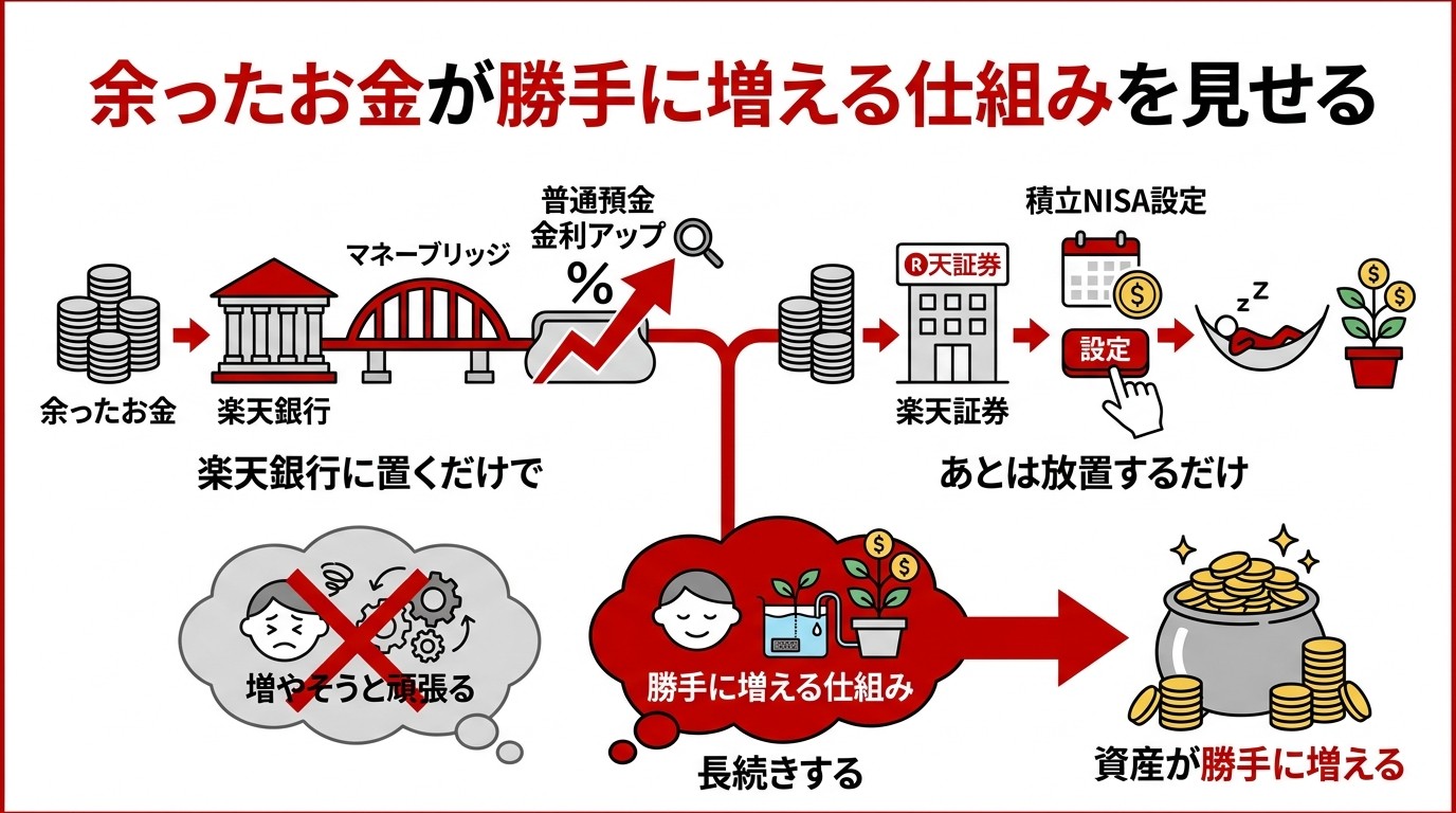 余ったお金が勝手に増える仕組み