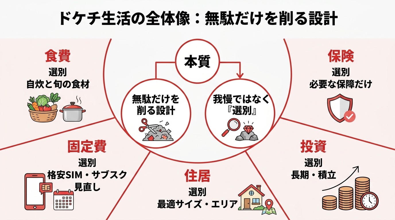 ドケチ生活の全体像まとめ