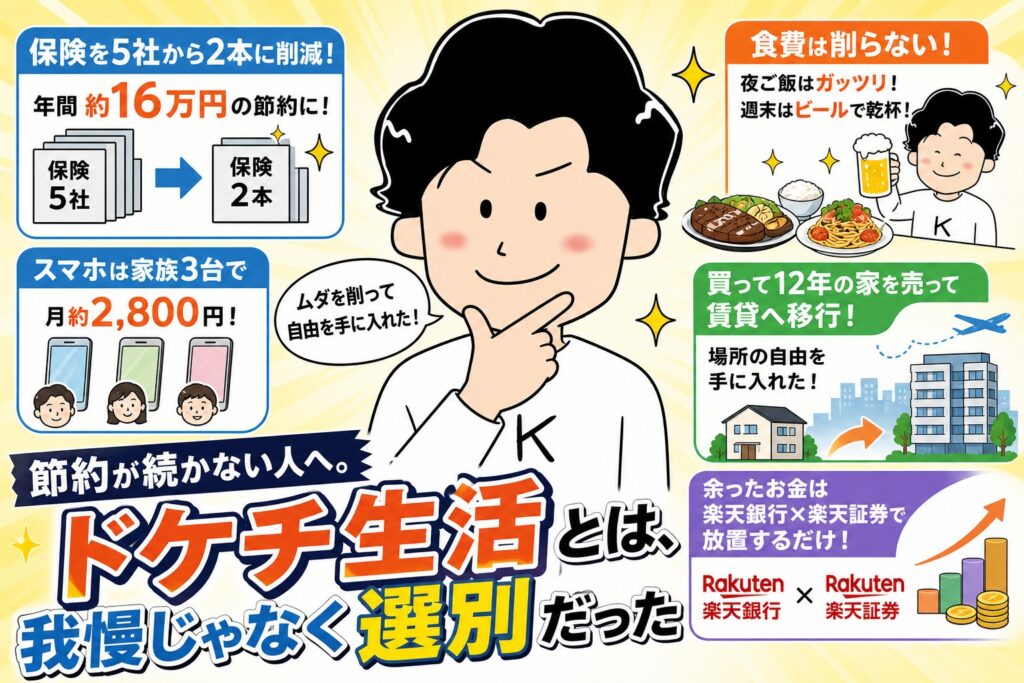 節約が続かない人へ。ドケチ生活とは我慢じゃなく選別だった